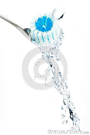 Splashing flow of water Stock Photo