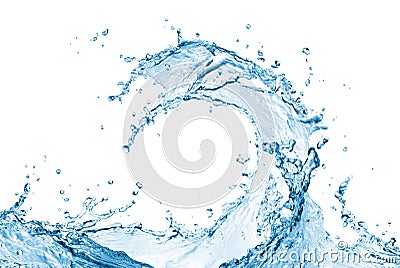 Splashing wave Stock Photo