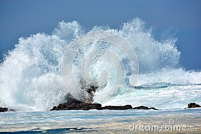 Rough stormy sea Stock Photo