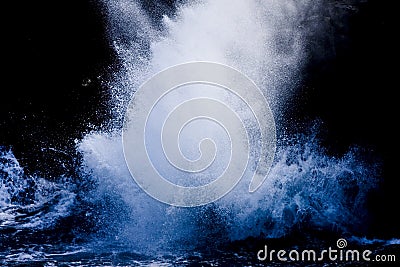 Splashing waves Stock Photo