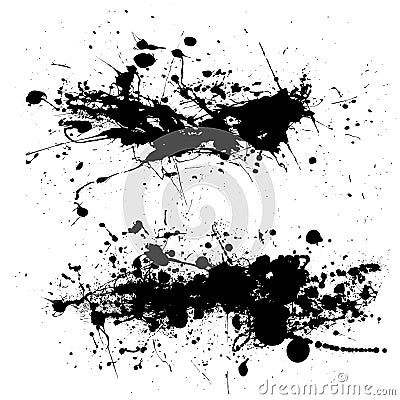 Splat dribble grunge Vector Illustration