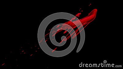 Splattered Blood Element Stock Photo