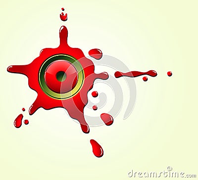 Splattered juice Vector Illustration