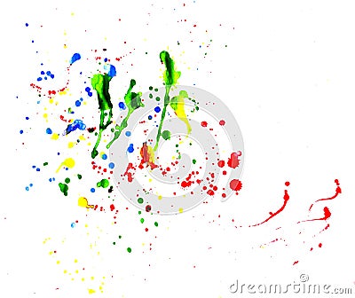 Splattered paint Stock Photo