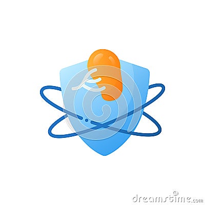 Spleen flat icon Vector Illustration