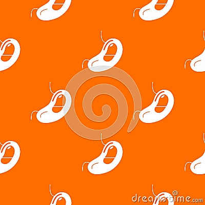 Spleen pattern vector orange Vector Illustration