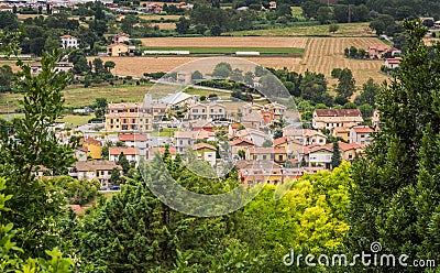 The splendid City of Loreto, tucked inside the countryside of the Marches Region, Italy Stock Photo