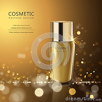 Splendid cosmetic product poster Cartoon Illustration