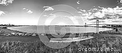 Panoramic view of Ferry Point Park. Stock Photo