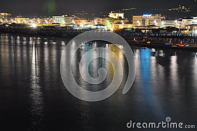 A splendid view of the beach of Viareggio Stock Photo