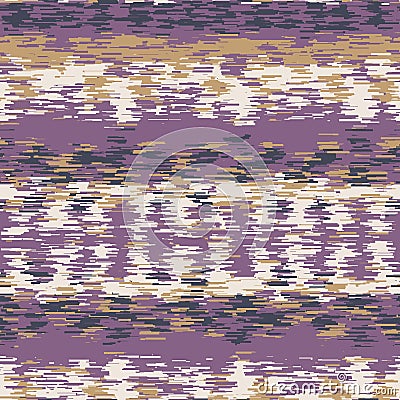 Spliced stripe geometric variegated background. Seamless pattern horizontal dye broken line. Boho gradient textile blend all over Stock Photo