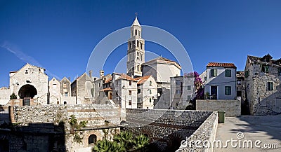 Split, Croatia - Diocletian Palace, southeastern view Stock Photo