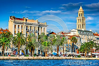 Split, Croatia - Diocletian Palace Editorial Stock Photo