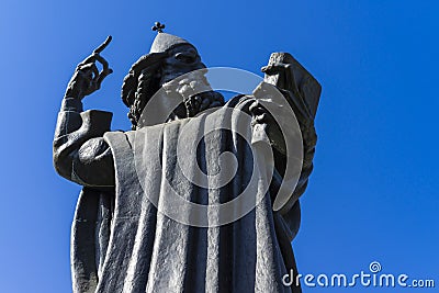 Split, Croatia - 21 July 2017, Statue Gregory of Nin Editorial Stock Photo