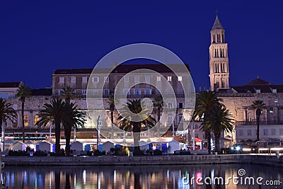 Split Croatia landmark with long exposure effect Editorial Stock Photo