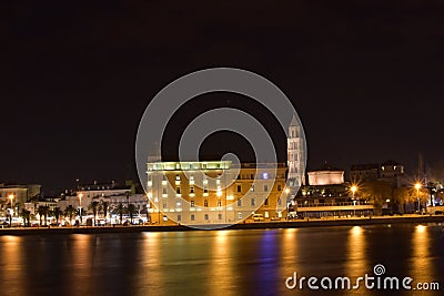 Split Croatia landmark with long exposure effect Stock Photo