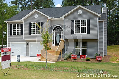 Split Level Home for sale Stock Photo