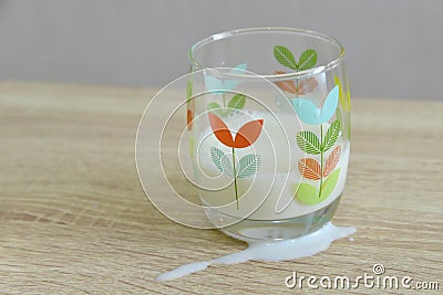 Don`t cry over split milk Stock Photo