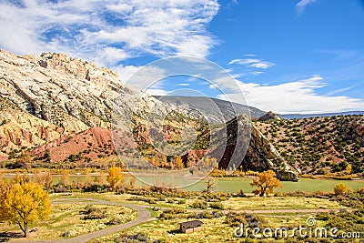 Split Mountain, Dinosaur National Monument Stock Photo