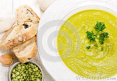 Split Pea Soup Stock Photo