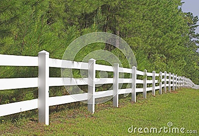 Split Rail Fence Stock Photo