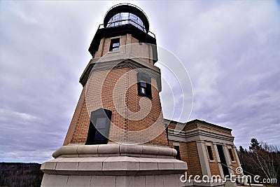 Split rock lighthouse two harbors MN Stock Photo