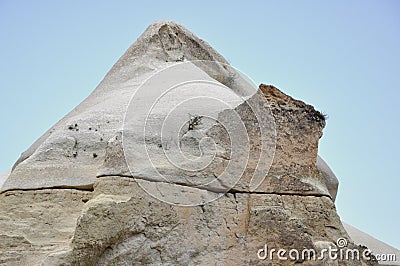 Split Rock, Red Rose Valley, Goreme, Cappadocia, Turkey Stock Photo