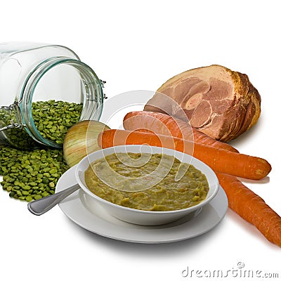 Split Soup Stock Photo