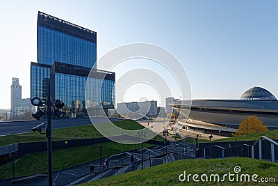 View from the lokout at Internatinal Conventions Centre Editorial Stock Photo