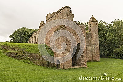 Spofforth Castle near Harrogate in North Yorkshire, England Stock Photo
