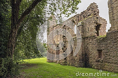 Spofforth Castle near Harrogate in North Yorkshire, England Stock Photo