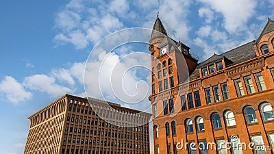 Spokane City Washington Courthouse Spokesman Review Stock Photo