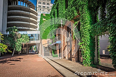 Spokane washington city skyline and streets Editorial Stock Photo