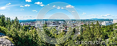 Spokane washington city skyline and spokane valley views Editorial Stock Photo