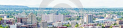 Spokane washington city skyline and spokane valley views Editorial Stock Photo