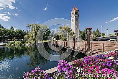 Spokane Waterfront Editorial Stock Photo