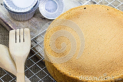 Sponge cake Stock Photo