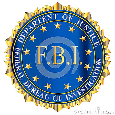 FBI Spoof Seal Vector Illustration