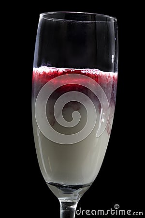 Spooky cocktail with blood Stock Photo