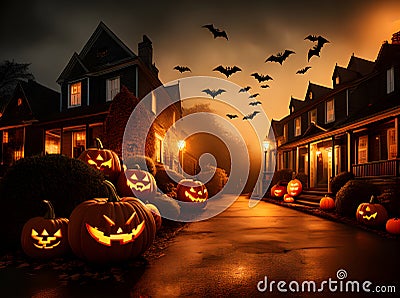 Halloween cinematic UHD K Spooky movie Stock Photo