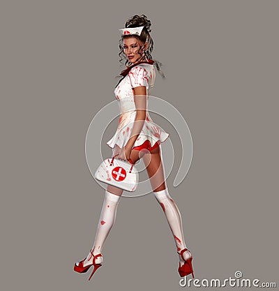 Spooky Nurse Stock Photo