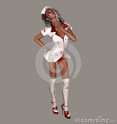 Spooky Nurse Stock Photo