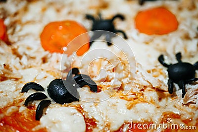 Halloween party treats. Food texture Stock Photo