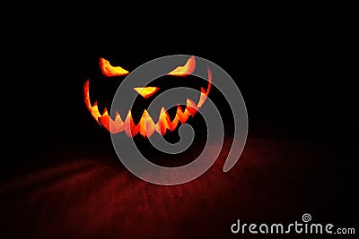 Spooky pumpkin Halloween Stock Photo