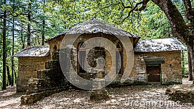 Spooky ruins of Abbott Mount Church, the haunted place in India Stock Photo