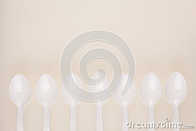 Spoon board background Stock Photo