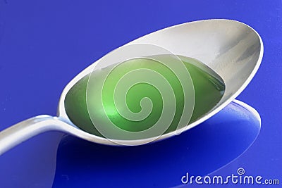 A spoon full of medicine 2422 Stock Photo