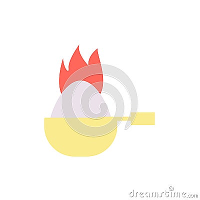 Spoon, powder, fire icon. Simple line, outline vector elements of stinks icons for ui and ux, website or mobile application Stock Photo