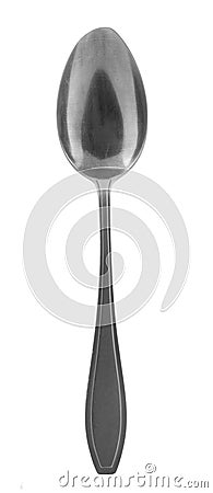Spoon on pure white background Stock Photo