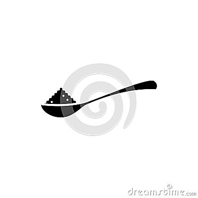 Spoon sugar icon, vector illustration Vector Illustration